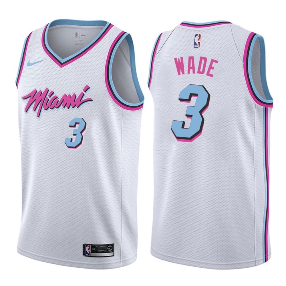 BNWT Dwyane Wade Nike Miami Heat Vice City Edition Youth Swingman Jersey - XL
